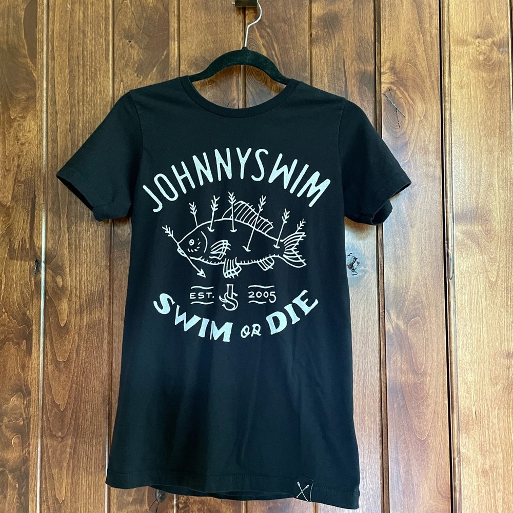 Johnny Swim band black t-shirt